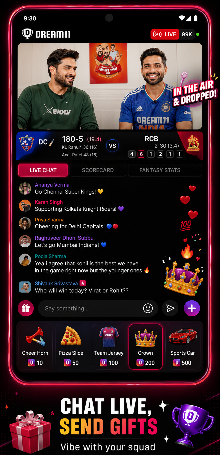 Dream11 App on iPhone